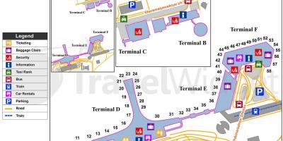 Moscow Sheremetyevo airport kaart