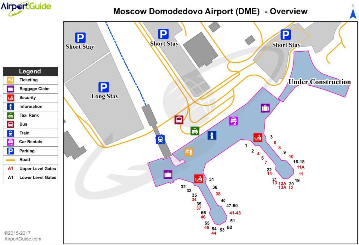 kaart van DME luchthaven