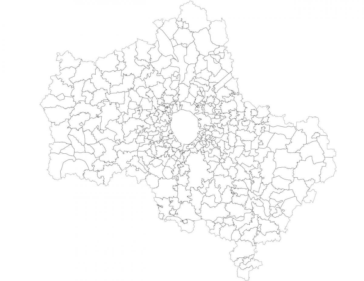 Moskva gemeenten kaart