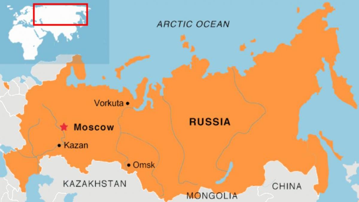 Moskou Op De Kaart - Moskou Locatie Op De Kaart (Rusland)