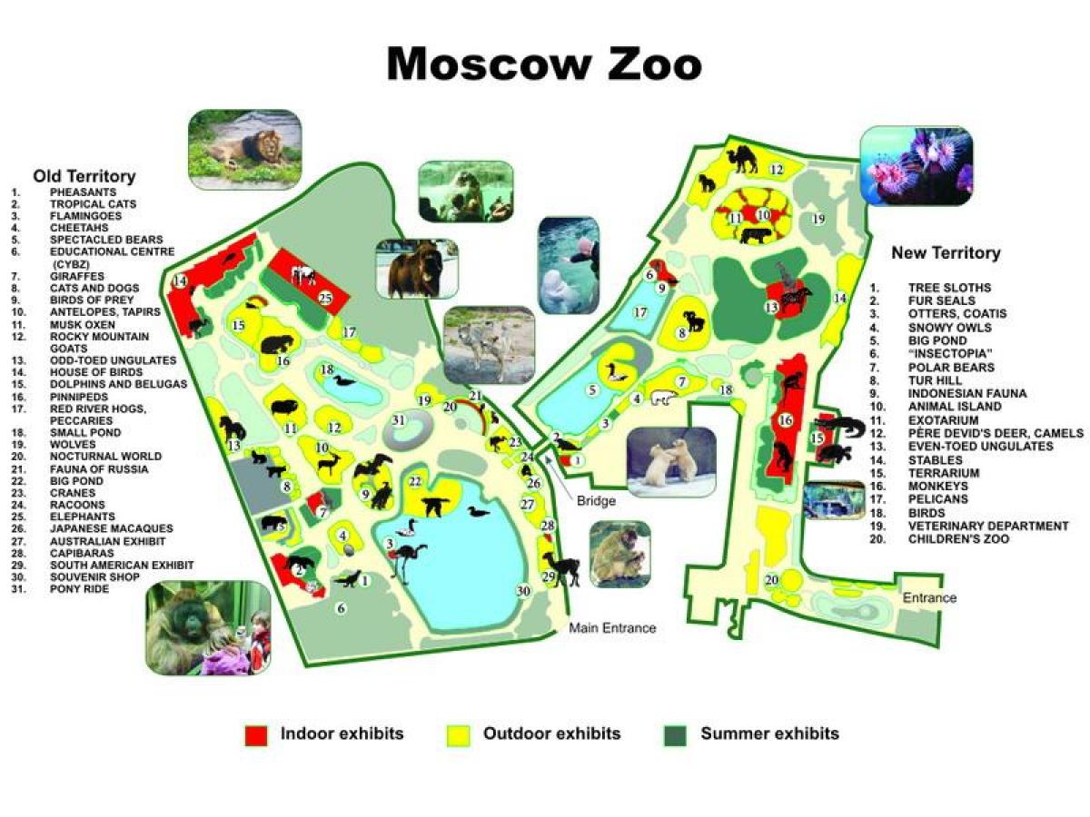 kaart van Moskou dierentuin
