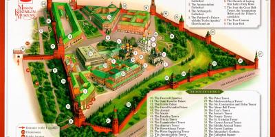 Kremlin van Moskou kaart