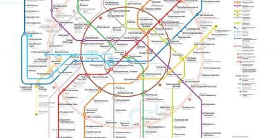 Kaart van de metro van Moskou