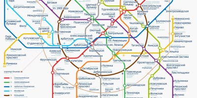 De Metro van Moskou kaart