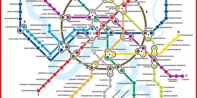Kaart van Moskou metro