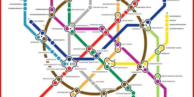 Metro kaart Moskou