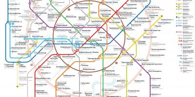 Moskva vervoer kaart